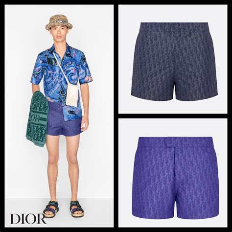 dior oblique short swim shorts|Dior Oblique Short Swim Shorts Purple Technical Canvas.